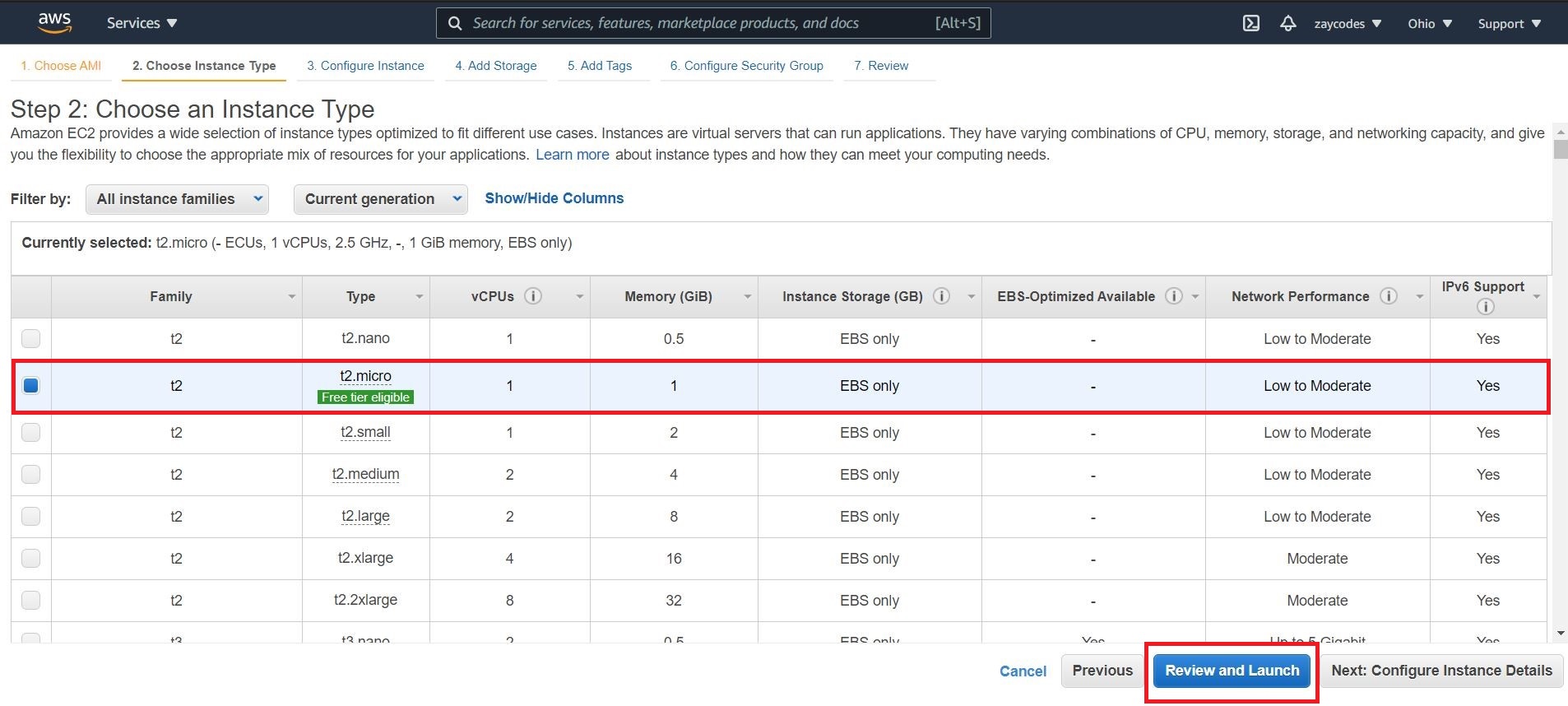 ec2 choose instance type